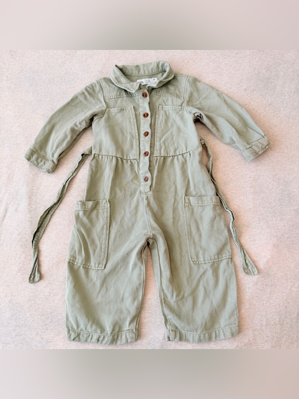 Zara baby girl baggy jumpsuit